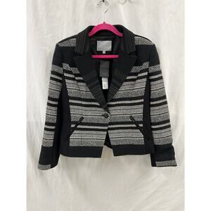 NWT Classiques Entier Jacket Blazer Black/Ivory size L